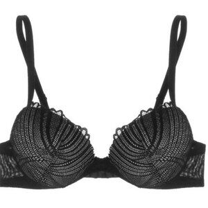 New Cosabella Black Push Up Bra 32B